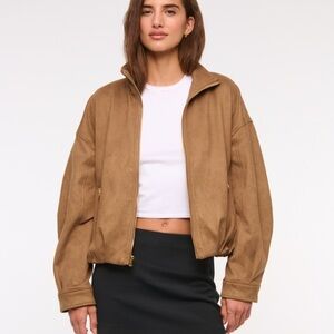 Abercrombie & Fitch Tan Bomber Jacket
